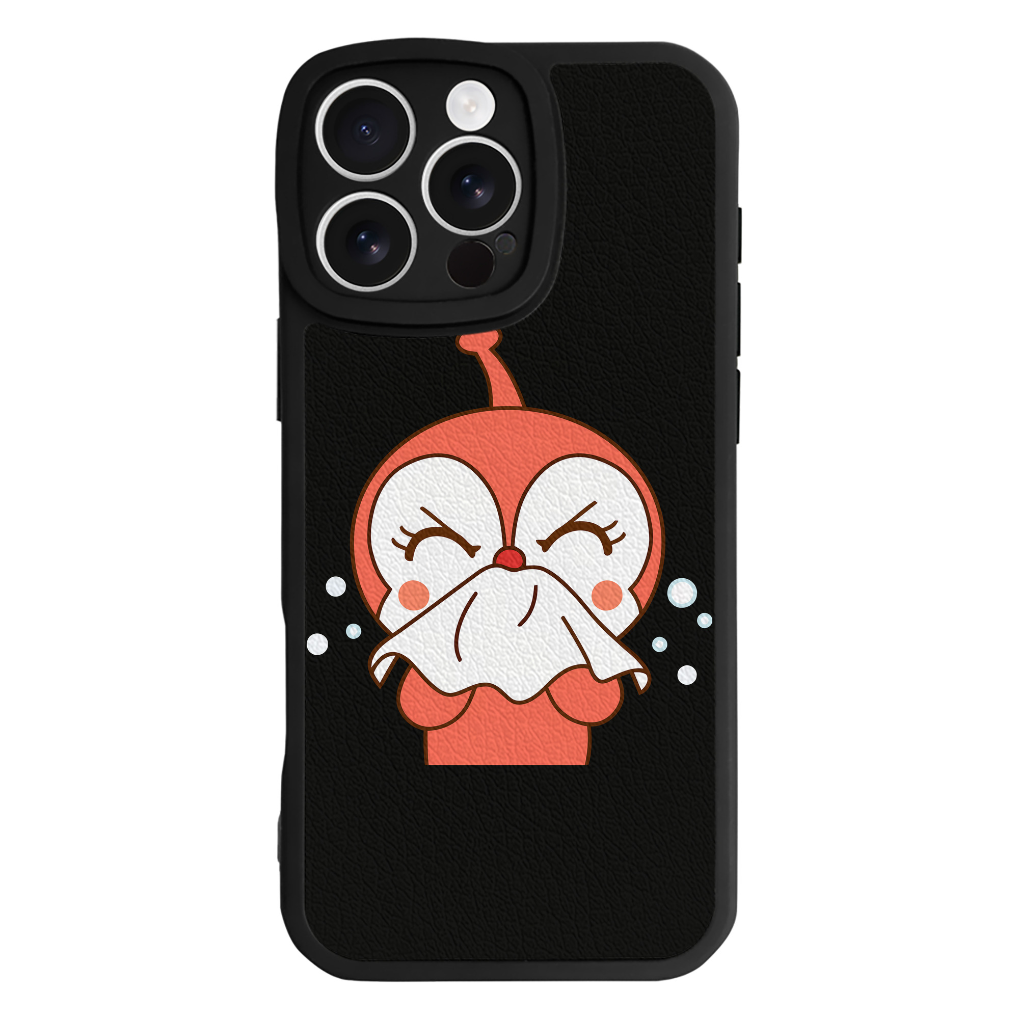 （画像用） アンパンマン Anpanman 【iPhone 16シリーズ対応】シリコンスマホケース（レザー調） 材質：シリコン